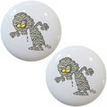 Set Of 2 Mummy Ceramic Cabinet Drawer Knobs 