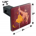 Sexy Fireman Sliding Down Pole With Axe Tow Trailer Hitch Cover Plug Insert