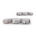 Park Signal Side Marker Light Assembly Pair For 2001 2002 Chevy Silverado 3500 Driver And Passenger Replaces Gm2520173 
