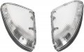 Hecasa Mirror Turn Signal Light Housing Compatible With 2009-2018 Dodge Ram 1500 2010-2018 2500 Pair Front Passenger Driver