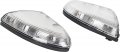 Hecasa Mirror Turn Signal Light Housing Compatible With 2009-2018 Dodge Ram 1500 2010-2018 2500 Pair Front Passenger Driver