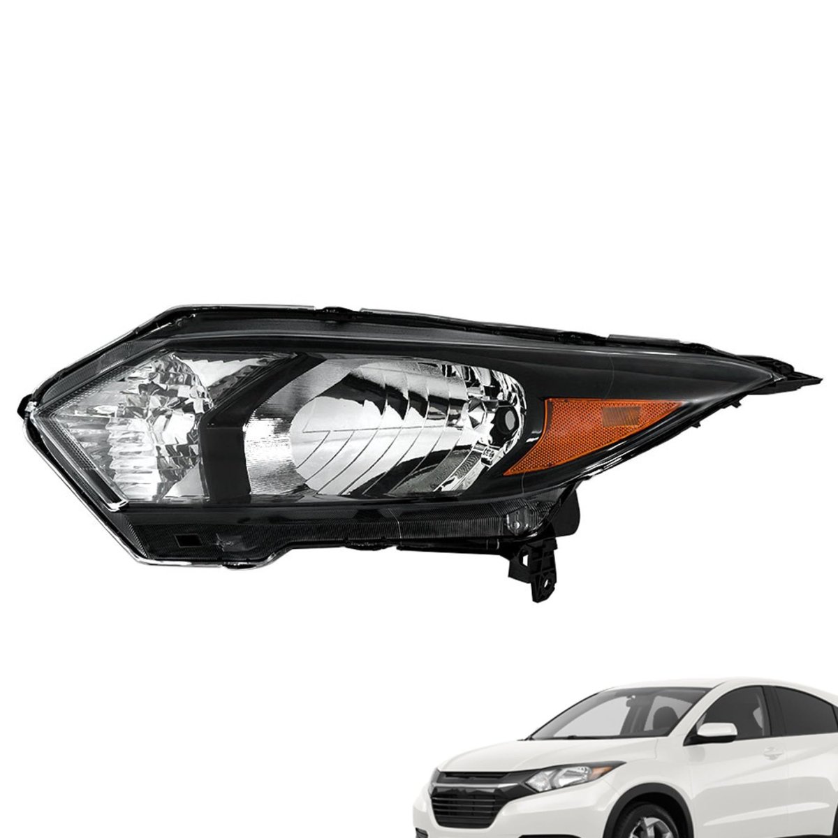 Headlight Left Side Assembly Replacement For 2016 2017 2018 Hrv Model 33150t7sa01 Clear Lens Front Driver Lamp Kit