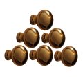 6 Cabinet Knob Black Solid Brass Colonial 1 Dia Renovator S Supply 