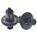 25pcs Push Type Cowl Clip For Honda Acura 91505-sl0-003 18mm Head 16mm Stem 8mm Hole Black Nylon Fasteners 