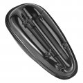 Trkimal Upgrade Metal Fuel Gas Tank With Petcock Cap For 49cc 50cc 60cc 66cc 80cc Engine Motorized Bicycle Black Bike Motor
