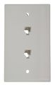 Leviton 40244-w Standard Telephone Wall Jack White 