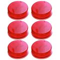 6 Pack 2 5 In 13 Led Round Side Marker Clearance Lights Waterproof Red Trailer Indicator Lamps For Truck Rv Atv Bus And Caravan