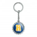 Riverdale Varsity Letter Keychain Chrome Plated Metal Pop Cap Bottle Opener