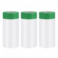 Pre-taped Masking Film 4 9 Ft X 82ft Plastic Drop Cloth With High-tack Painters Tape For Outdoor Painting Protection 3pcs 