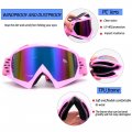 Zjnuo Dirt Bike Goggles Atv Motocross Off Road Motorcycle Riding Racing Mx Utv Windproof Dustproof Scratch Resistant Anti Uv