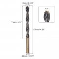 Uxcell 2pcs Jobber Drill Bits 8mm 0 315 Black Nitride Gold Titanium Coated M2 High Speed Steel Hss Twist For Stainless Aluminum