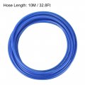Uxcell Pneumatic Pu Air Tubing Kit With Push To Connect Fittings For Hose Line Pipe 6mm Od 10 Meters Blue