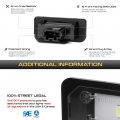 Vipmotoz Full Led License Plate Light For Mercedes-benz W203 Touring Wagon W211 W219 R171 2012-2016 Tesla Model S 6000k Diamond