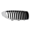 Passenger Side Grille For Bmw 428i And 435i Gran Coupe 2015 2016 Abs Plastic Chrome Shell With Textured Black Replacement 