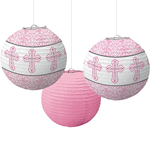 Pink Cross Paper Lanterns