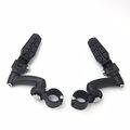 Smt Motorcycle Black Adjustable Highway Peg Mounting Kit With Footpeg Foot Rest For Yamaha V-star Roadstar Suzuki Boulevard