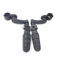 Smt Motorcycle Black Adjustable Highway Peg Mounting Kit With Footpeg Foot Rest For Yamaha V-star Roadstar Suzuki Boulevard