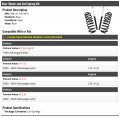 Rear Shock And Coil Spring Kit 4 Piece Compatible With 1999-2005 Volkswagen Jetta