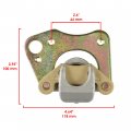 Caltric Front Rear Left Right Brake Caliper Pad Compatible With Polaris Ranger Xp 700 4x4 2005 2006