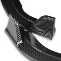 Auto Dynasty 3pcs Car Front Bumper Lip Spoiler Wing Body Kit Compatible With Honda Fit 18-20 Carbon Fiber Look