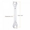 Uxcell Thin Open End Wrench 10mm X 11mm Metric Mirror-chrome Plated High Carbon Steel For Household Maintenance And General