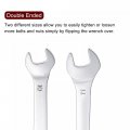 Uxcell Thin Open End Wrench 10mm X 11mm Metric Mirror-chrome Plated High Carbon Steel For Household Maintenance And General