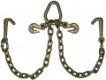 Ba Products Secure Tow Vcfj-2l V Chain V Bridle G70 Mini J Hook For Wrecker Rollback Car Hauler Carrier Winch 