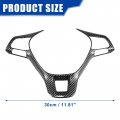 X Autohaux 1pcs Abs Interior Steering Wheel Cover Trim For Volkswagen Jetta 2016-2019 Inner Decoration Auto Accessories Carbon