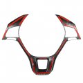 X Autohaux 1pcs Abs Interior Steering Wheel Cover Trim For Volkswagen Jetta 2016-2019 Inner Decoration Auto Accessories Carbon