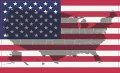 Stickertalk Map Shadow Usa Flag Vinyl Sticker 5 Inches By 3 