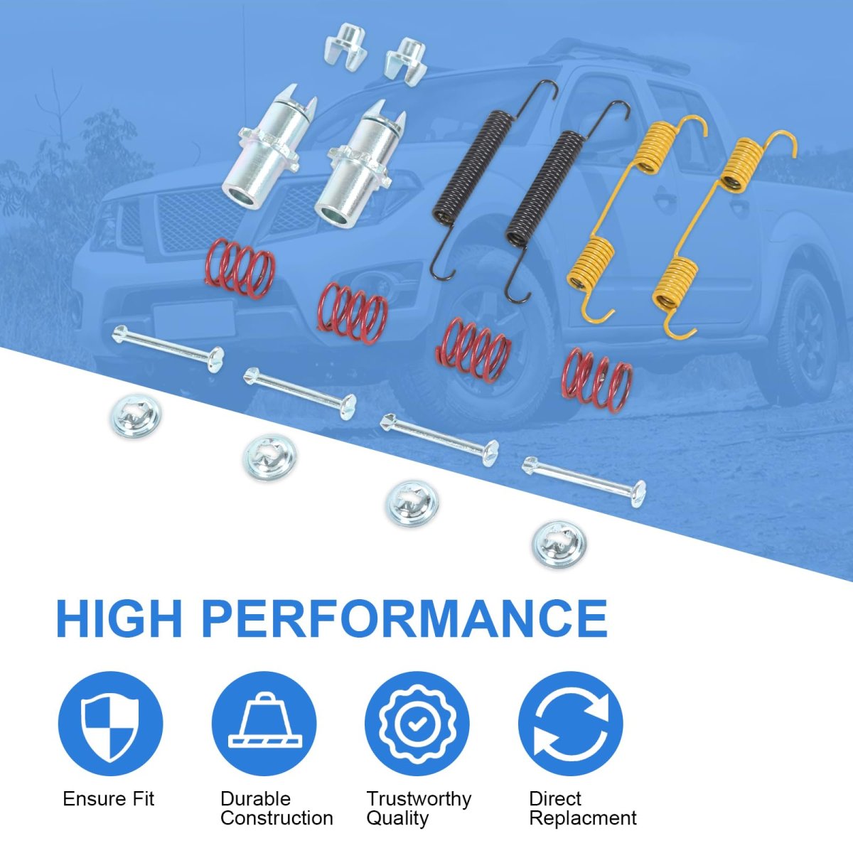 H17400 Rear Parking Brake Hardware Kit For Nissan Altima Murano Pathfinder Frontier Maxima Xterra And Infiniti G37 Includes
