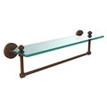 Allied Brass Sb-1tb 22-abz Glass Shelf With Towel Bar 22-inch X 5-inch 