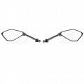 Set Left Right Rear View Mirror For Kawasaki Ninja Zx636 Zx6r 13-19 Black Glass 