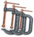 Radnor Model 408p 8 Heavy Duty Drop Forged C Clamp With Plated Screw And Swivel Pad 