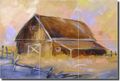 Brown Barn By Bette Jaedicke Country Ceramic Tile Mural 18 X 12 Kitchen Shower Backsplash 