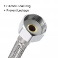 Uxcell 32 Inch Long Faucet Supply Line Connector 4pcs G1 2 Female Compression Thread X M10 Male Braided 304 Stainless Steel