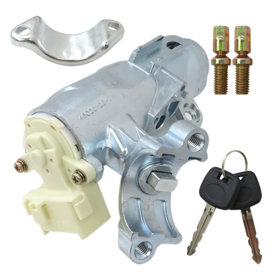 Ignition Lock Cylinder With 2 Keys And Bracket For Toyota Corolla 1998 2002 Rav4 2000 Part Number 45020-38-1 45020-12-11