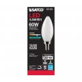 Satco 6pk 5 5w B11 Led 4000k Candelabra Base Frosted Dimmable 60w Equiv
