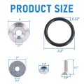 Jdmspeed Silver Universal Cnc Billet Bumper Trunk Quick Release Fastener Kit