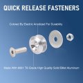 Jdmspeed Silver Universal Cnc Billet Bumper Trunk Quick Release Fastener Kit
