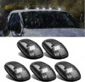 Komas 5x Smoke Roof Cab Marker 264145bk Top Clearance White Led Lights Replacement For 1999 2000 2001 2002 Dodge Ram 2500 3500 