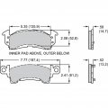 Wilwood Bp-10 Brake Pad Set D52 For Gm Iii