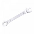 Uxcell Thin Combination Wrench With Offset 6-point End And Angled Open Metric Mirror-chrome Plated High Carbon Steel For