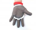 Inf-way 304l Brushed Stainless Steel Mesh Cut Resistant Chain Mail Gloves Kitchen Butcher Working Safety Glove Extra Large