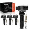 A-premium Set Of 8 Ignition Coil Pack And Iridium Spark Plugs Compatible With Ford Explorer 2020-2021 Escape 2020-2022 Edge