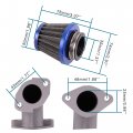 Goofit Pz22 22mm Carburetor Intake Manifold Pipe With 35mm Blue Air Filter Replacement For 110cc 125cc Sunl Taotao Pit Dirt
