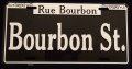 Bourbon Street Car Tag Metal License Plate New Orleans Rue 
