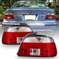 Acanii For 1997 1998 1999 2000 Bmw E39 528i 540i M5 Red Clear Tail Lights Rear Brake Lamps Driver Passsenger Side