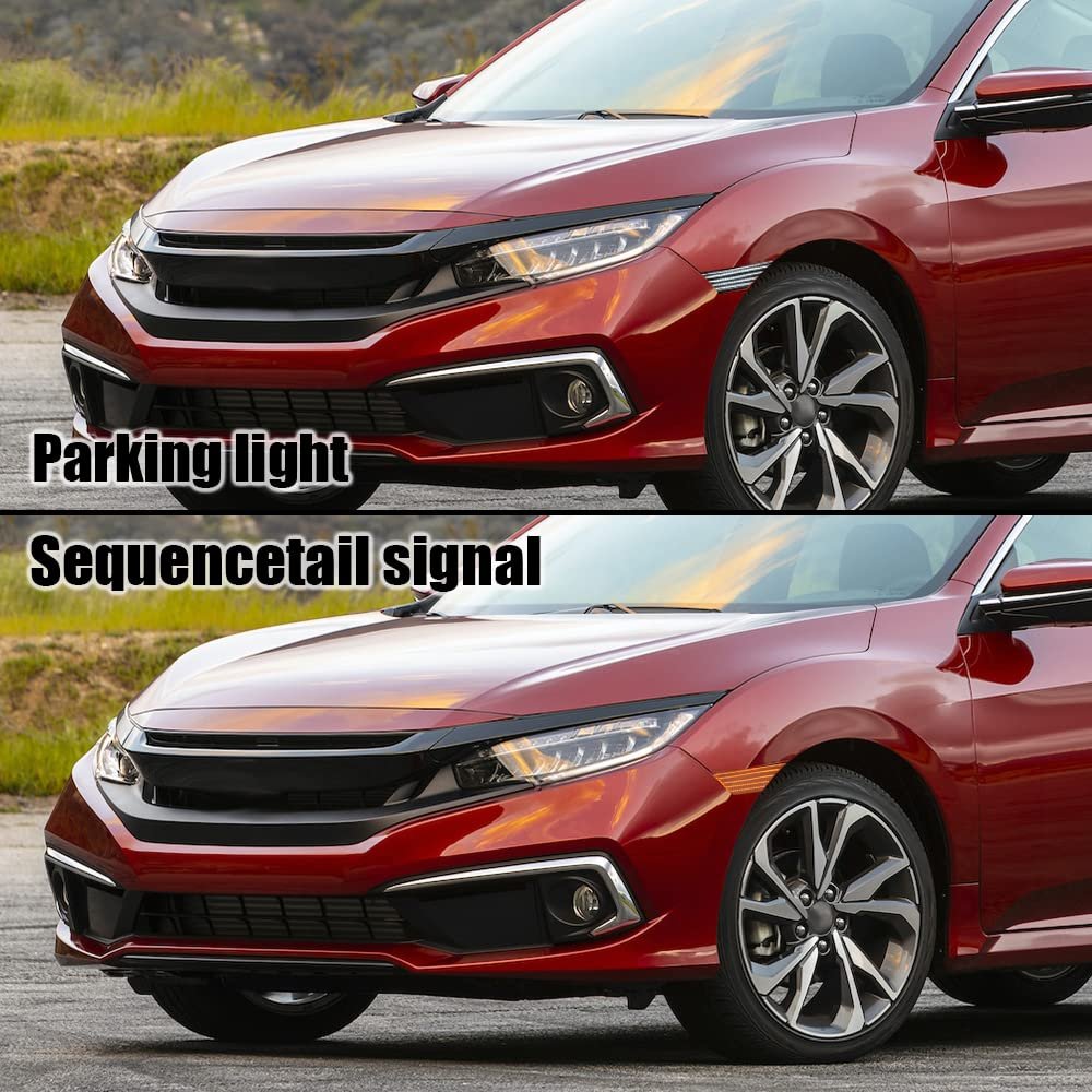 Smoke Led Side Marker Lights Switchback Signal Lamp For Honda Civic 2016 2021 33850tbaa02 33850tbaa01 33800tbaa02 Front