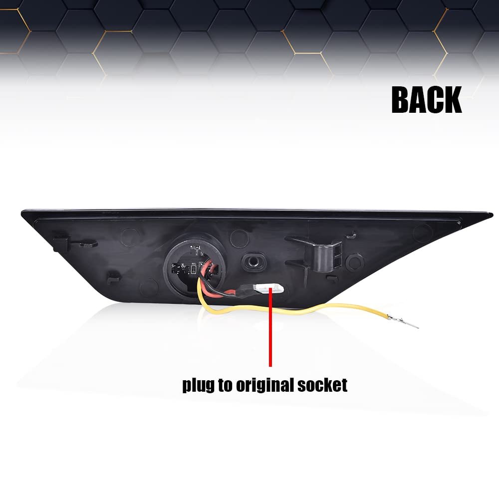 Smoke Led Side Marker Lights Switchback Signal Lamp For Honda Civic 2016 2021 33850tbaa02 33850tbaa01 33800tbaa02 Front